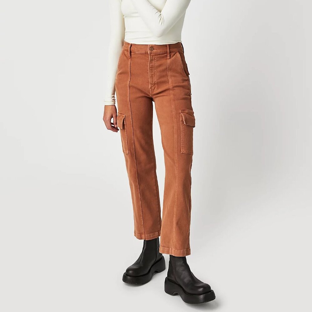 MOTHER The Rambler Cargo Ankle Pants Glazed Ginger Size 32 NWT! $238 - Picture 1 of 7